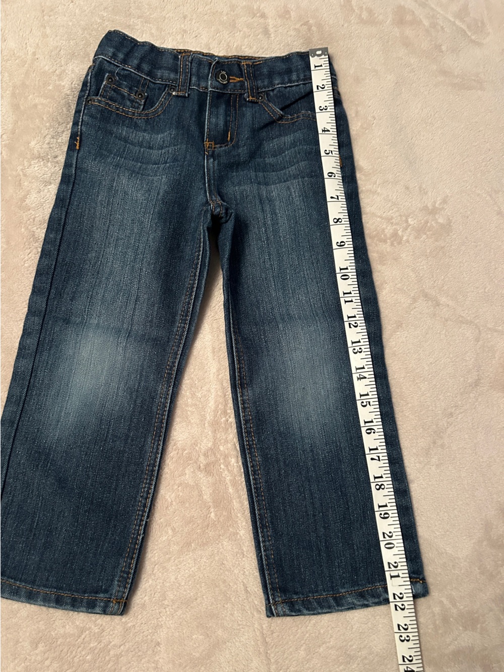 Lee Dark Blue Kids' Jeans with Gold Stitching - Picture 8 of 8